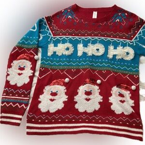 HO HO HO xl UGLY CHRISTMAS SWEATER